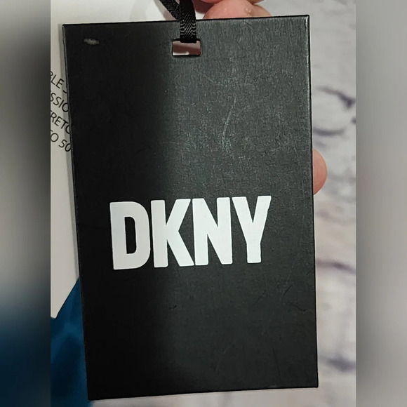 DKNY Ruffle Plunge Underwire Tummy Control One-Piece Swim Vibrant Blue Size 18 - Picture 8 of 10